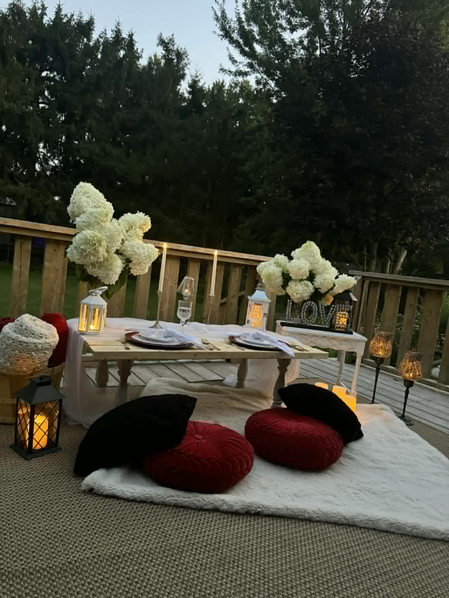 A second Glimmering Experience setup with layered luxury details