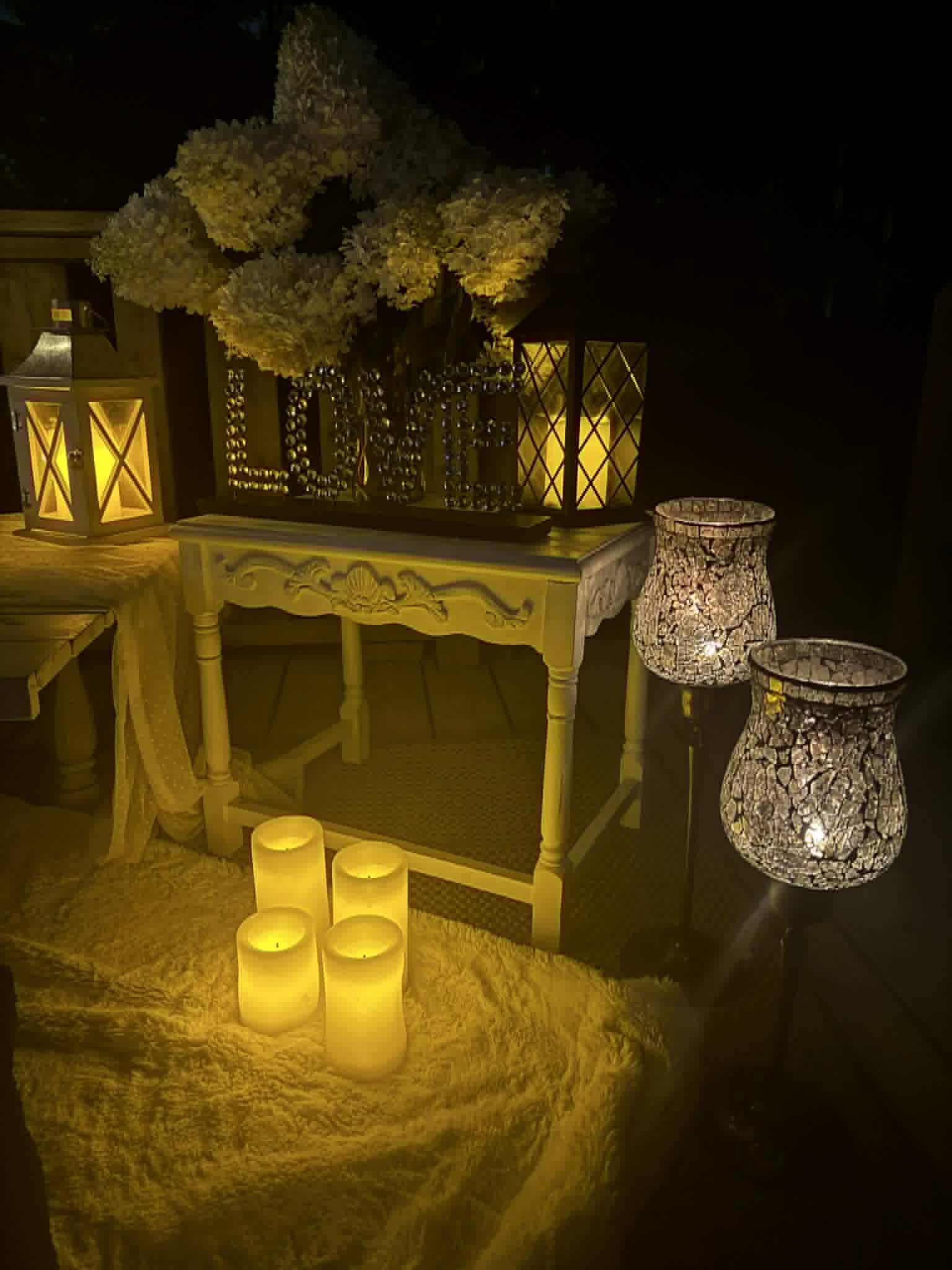 A third Glimmering Experience picnic setup for a special occasion